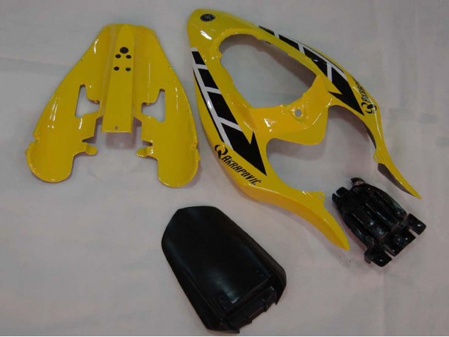 Carenagens Moto Yamaha YZF 1000 R1 2004-2006 - Amarelo Branco Preto Brilhante
