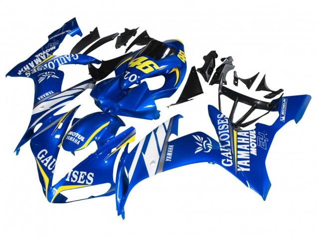 Carenagens Moto Yamaha YZF 1000 R1 2004-2006 - Azul Branco Amarelo Motul Gauloises 46