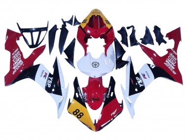 Carenagens Moto Yamaha YZF 1000 R1 2004-2006 - Amarelo Vermelho Branco Preto YSP 88