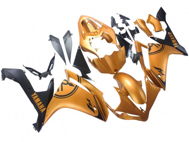 Carenagens Moto Yamaha YZF 1000 R1 2007-2008 - Ouro Preto
