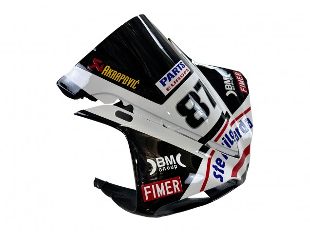 Carenagens Moto Yamaha YZF 1000 R1 2009-2011 - Preto Brilhante Branco Vermelho Volvo Fimer Yamalube 87