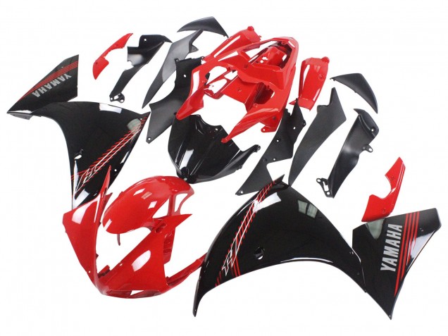 Carenagem Moto Yamaha YZF 1000 R1 2009-2011 - Vermelho Preto