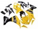 Kits Carenagem Moto Yamaha YZF 1000 R1 2009-2011 - Amarelo Branco Preto Listra