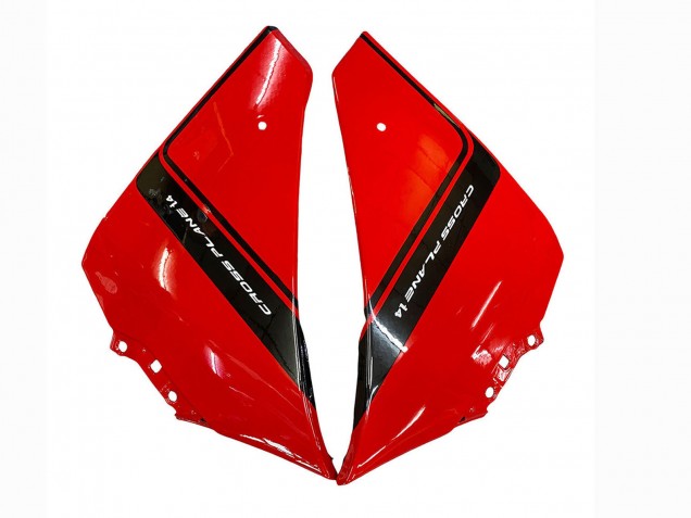 Carenagem Moto Yamaha YZF 1000 R1 2012-2014 - Vermelho Preto Brilhante