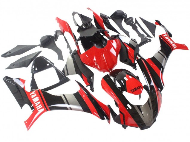 Carenagens Moto Yamaha YZF 1000 R1 2015-2019 - Vermelho Preto Prata