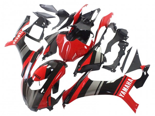 Carenagens Moto Yamaha YZF 1000 R1 2015-2019 - Vermelho Preto Prata