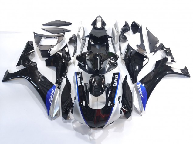 Carenagens Moto Yamaha YZF 1000 R1 2020-2025 - Preto Brilhante Prata Azul