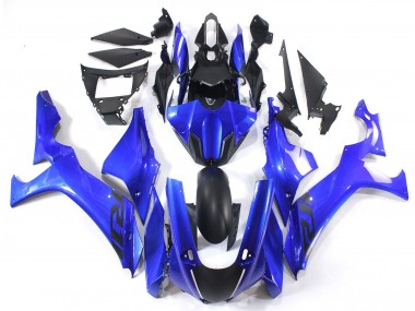 Carenagens Moto Yamaha YZF 1000 R1 2020-2025 - Azul Preto Fosco
