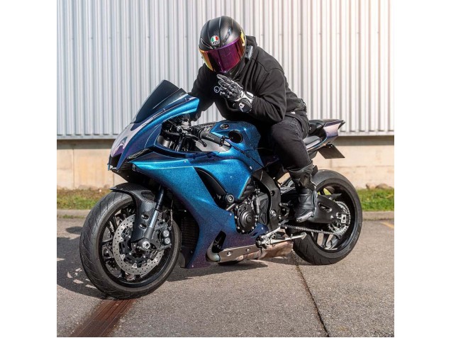 Carenagens Moto Yamaha YZF 1000 R1 2020-2025 - Gradiente Azul Roxo