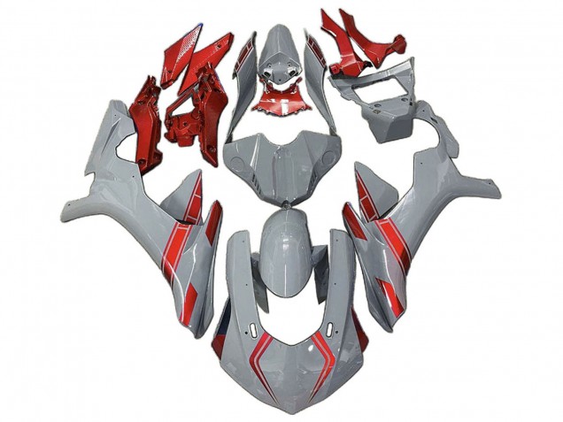 Carenagens Moto Yamaha YZF 1000 R1 2020-2025 - Nardo Cinzento Vermelho