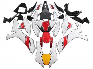 Carenagens Moto Yamaha YZF 1000 R1 2020-2025 - Branco Vermelho Amarelo