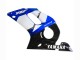Carenagens Moto Yamaha YZF 600 R6 1998-2002 - Branco Azul Preto Brilhante