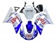 Carenagens Moto Yamaha YZF 600 R6 1998-2002 - Branco Azul Vermelho Fiat 99
