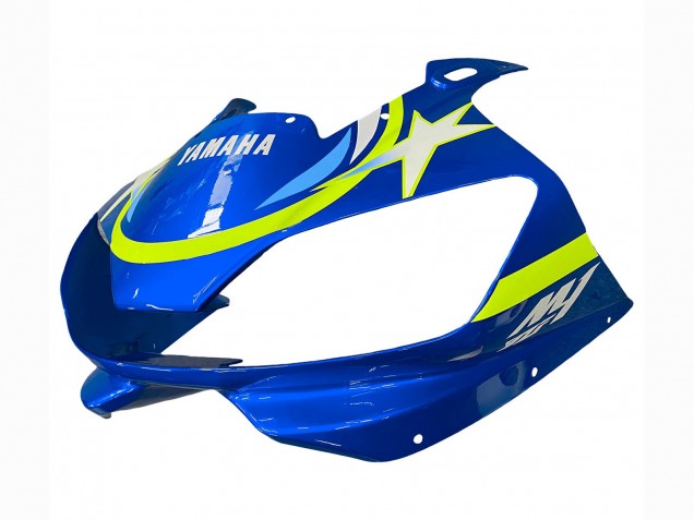 Carenagens Moto Yamaha YZF 600 R6 1998-2002 - Branco Azul Amarelo Néon Fiat Motul Michelin