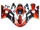 Carenagens Moto Yamaha YZF 600 R6 1998-2002 - Laranja Preto Fosco