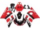 Carenagem Moto Yamaha YZF 600 R6 1998-2002 - Vermelho Branco Preto Brilhante