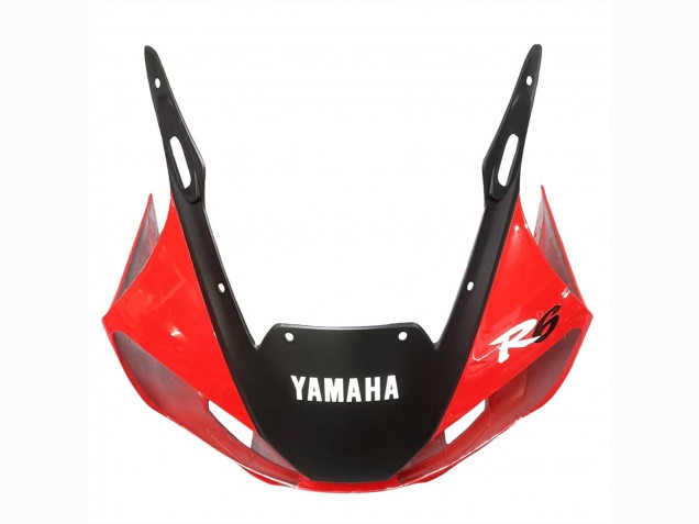 Carenagens Moto Yamaha YZF 600 R6 1998-2002 - Branco Vermelho Preto Brilhante