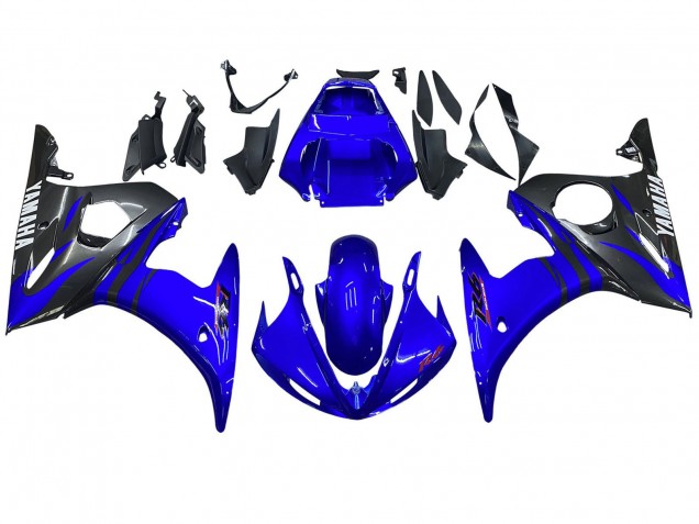 Carenagens Moto Yamaha YZF R6S 2006-2009 - Azul Preto