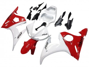 Carenagens Moto Yamaha YZF R6 2003-2004 - Branco Vermelho