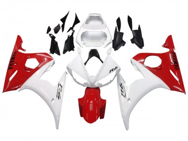 Carenagens Moto Yamaha YZF R6 2003-2004 - Branco Vermelho