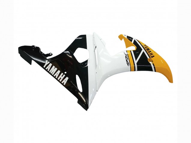 Carenagens Moto Yamaha YZF R6S 2006-2009 - Amarelo Branco Preto Brilhante
