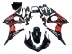 Carenagem Moto Yamaha YZF R6 2003-2004 - Preto Brilhante Vermelho