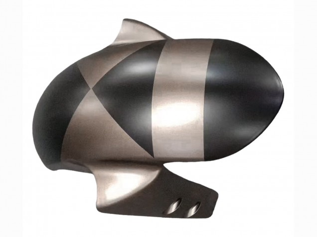 Carenagens Moto Yamaha YZF R6S 2006-2009 - Cinzento Preto Fosco Geometric