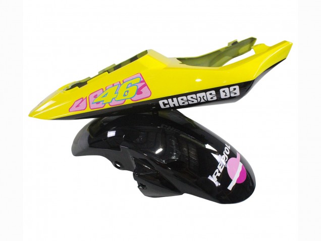 Carenagens Moto Yamaha YZF R6S 2006-2009 - Amarelo Rosa Preto Brilhante Rossi Repsol 46