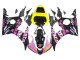 Carenagens Moto Yamaha YZF R6S 2006-2009 - Amarelo Rosa Preto Brilhante Rossi Repsol 46