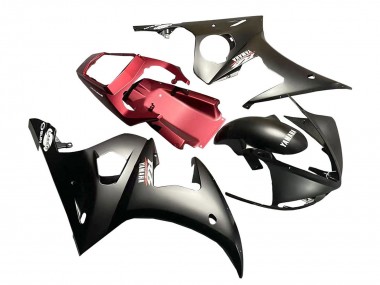 Carenagem Moto Yamaha YZF R6S 2006-2009 - Vermelho Preto Fosco