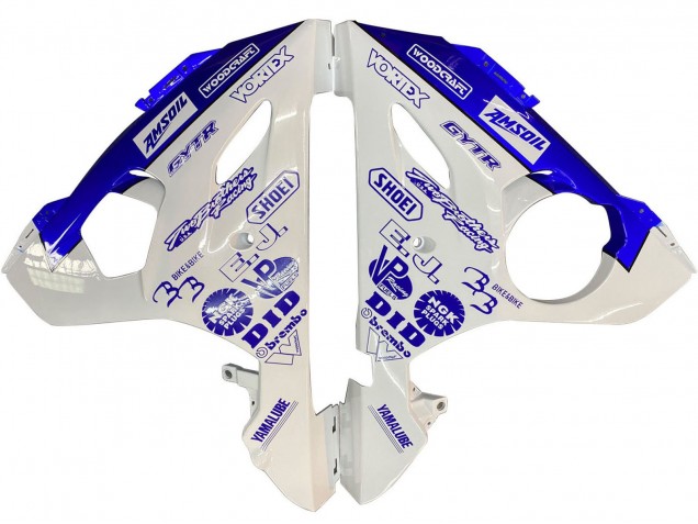 Carenagens Moto Yamaha YZF R6S 2006-2009 - Branco Azul GYTR