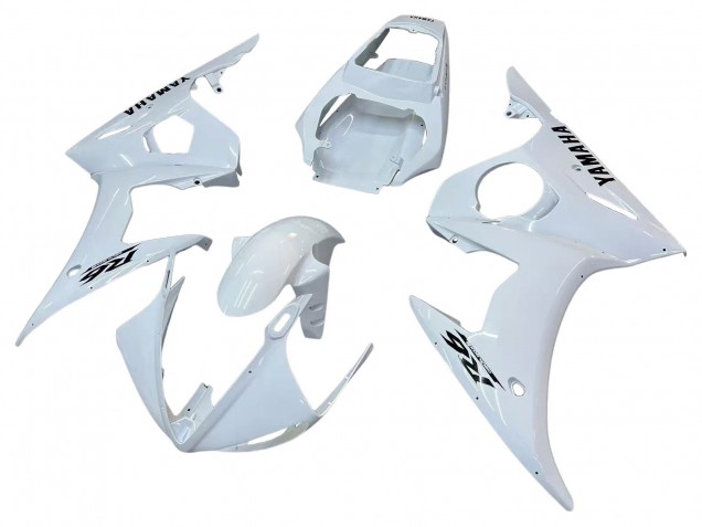 Carenagens Moto Yamaha YZF R6S 2006-2009 - Branco Preto Decalques