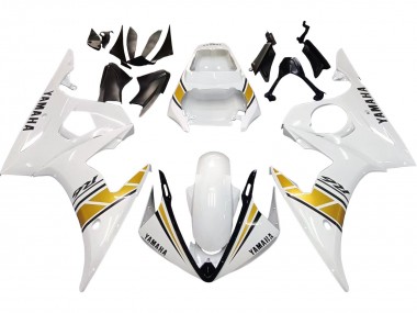 Carenagens Moto Yamaha YZF R6S 2006-2009 - Branco Ouro