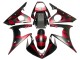 Carenagens Moto Yamaha YZF 600 R6 2005 - Preto Fosco Vermelho Geometric