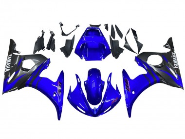 Carenagens Moto Yamaha YZF 600 R6 2005 - Azul Brilhante Preto