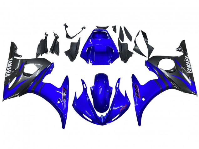Carenagens Moto Yamaha YZF 600 R6 2005 - Azul Brilhante Preto