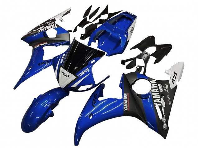 Carenagens Moto Yamaha YZF 600 R6 2005 - Azul Branco Preto Yamalube