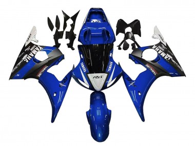Carenagens Moto Yamaha YZF 600 R6 2005 - Azul Branco Preto Yamalube