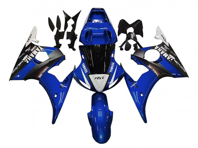 Carenagens Moto Yamaha YZF 600 R6 2005 - Azul Branco Preto Yamalube
