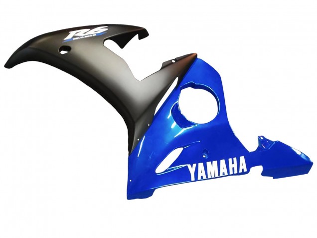 Carenagens Moto Yamaha YZF 600 R6 2005 - Azul Preto Fosco