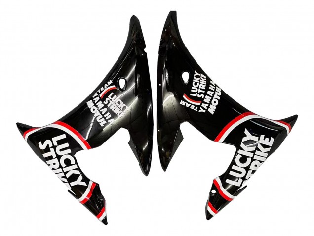 Carenagens Moto Yamaha YZF 600 R6 2005 - Preto Brilhante Branco Lucky Strike Motul