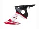 Carenagens Moto Yamaha YZF 600 R6 2005 - Vermelho Branco Preto Fosco