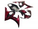Carenagens Moto Yamaha YZF 600 R6 2005 - Preto Vermelho Chama