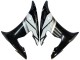 Carenagens Moto Yamaha YZF 600 R6 2005 - Vermelho Branco Preto Brilhante