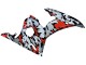 Carenagens Moto Yamaha YZF 600 R6 2005 - Preto Vermelho Cinzento Camouflage