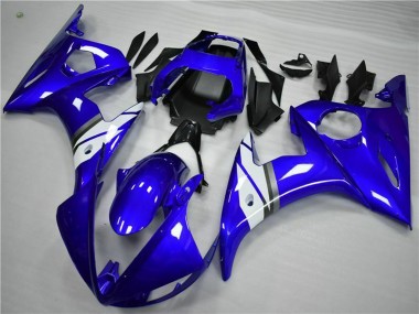 Carenagens Moto Yamaha YZF 600 R6 2005 - Azul Branco