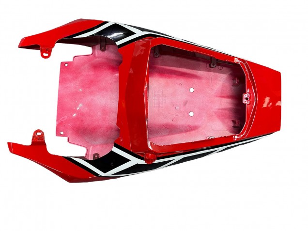 Carenagens Moto Yamaha YZF 600 R6 2005 - Branco Vermelho Preto Brilhante