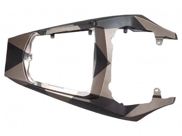 Carenagens Moto Yamaha YZF 600 R6 2005 - Preto Fosco Cinzento Geometric