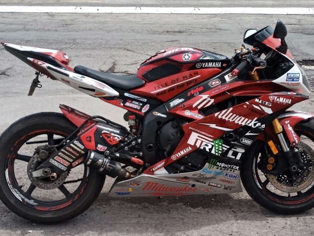 Carenagens Moto Yamaha YZF 600 R6 2006-2007 - Branco Vermelho Preto Verde Monstro Milwaukee