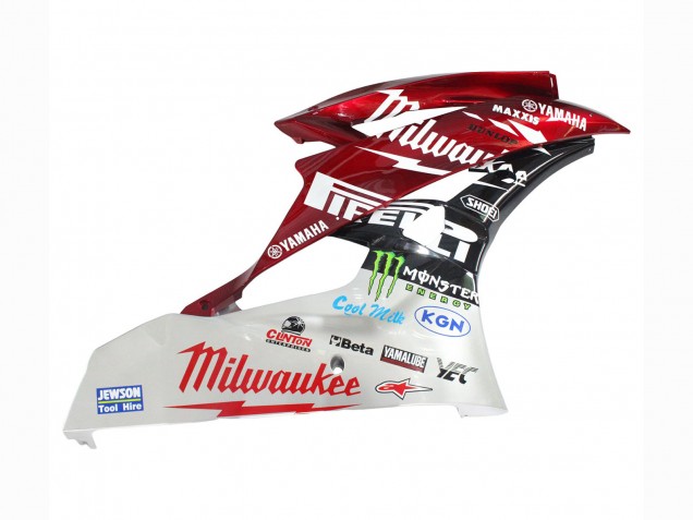 Carenagens Moto Yamaha YZF 600 R6 2006-2007 - Branco Vermelho Preto Verde Monstro Milwaukee